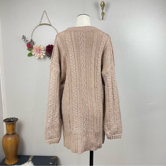 NWT Free People Womens Good As Gold Sweater Dress Size Medium - Picture 3 of 15